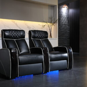 Leather Power Reclining Movie Theater Seating