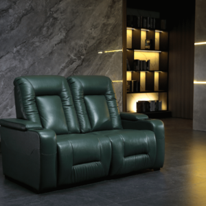 Luxurious Green Leather Recliner for Ultimate Comfort