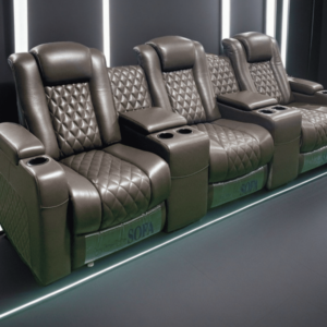 Luxurious Leather Cinema Sofa