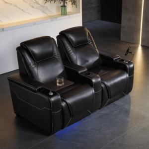 Elegant Home Theater Reclining Sofa