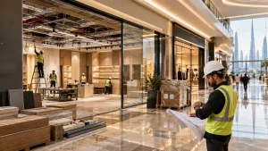 retail fit-out timeline Dubai malls